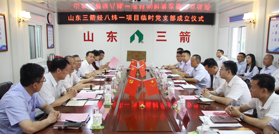 探索党建新模式 支部建到项目部――山东pp电子模拟器集团首个项目临时党支部揭牌成立